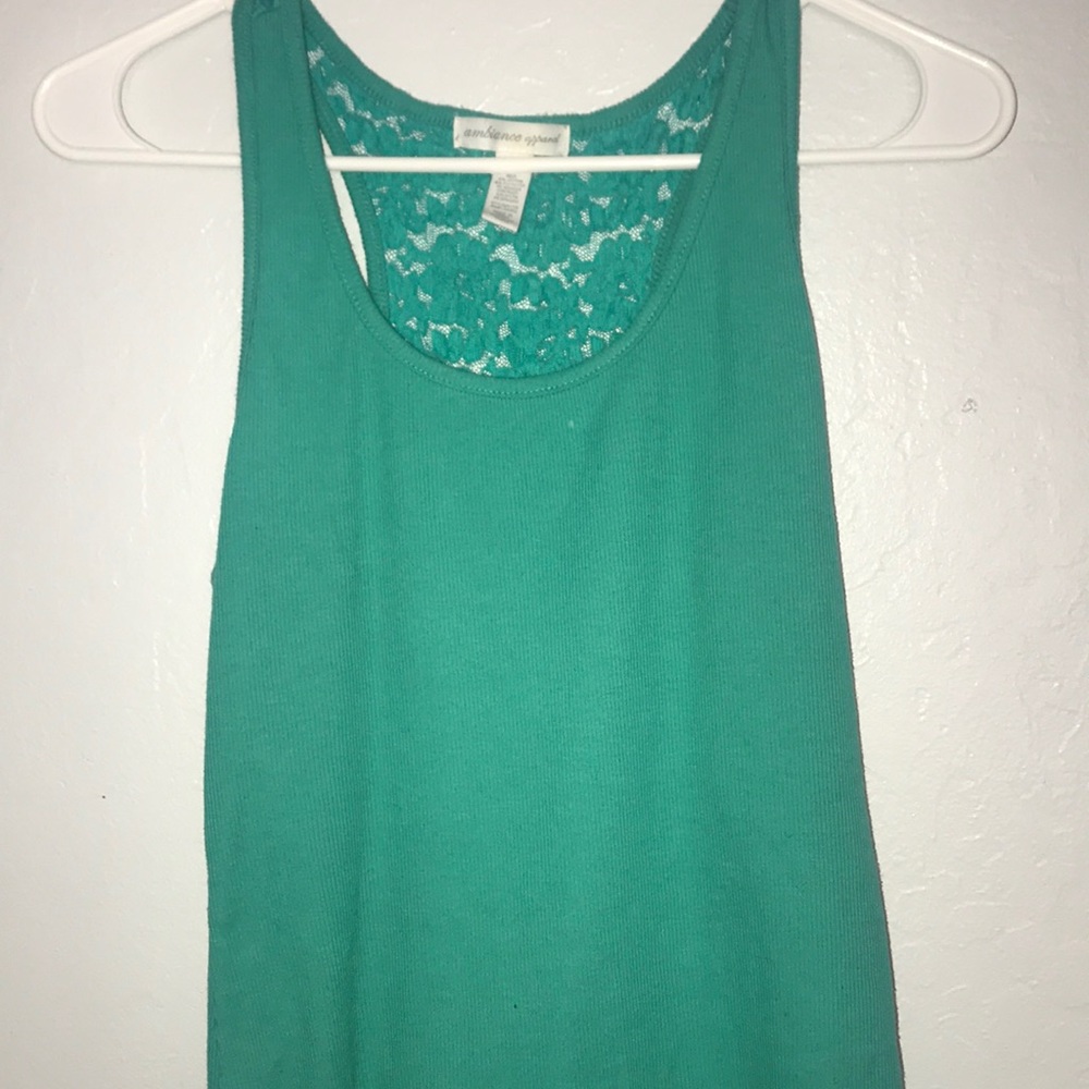 Mint green tank top